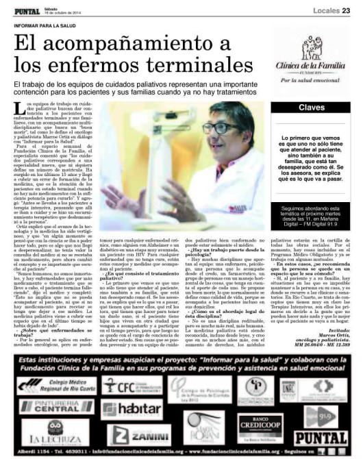 Sábado 18 de octubre 2014